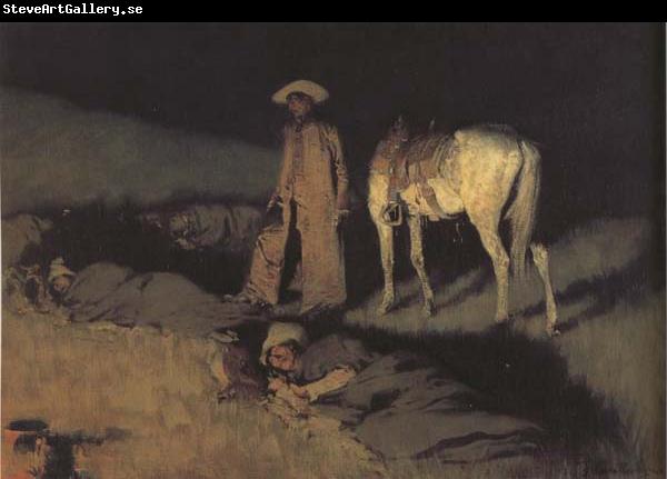 Frederic Remington In From the Night Herd (mk43)